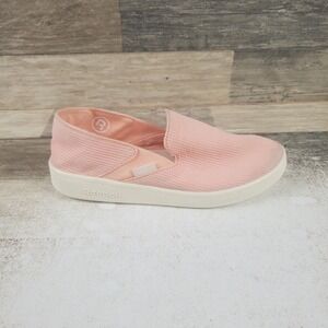 Reebok Cotton Corn Womens Loafers Sz‎ 6.5 Pink Comfort Slip On Walking Shoes